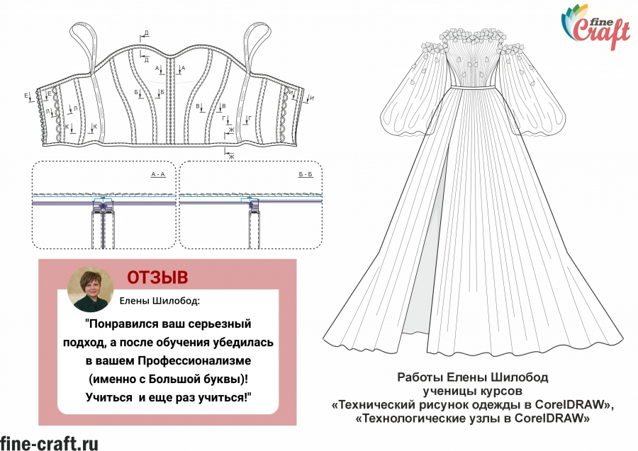 Работа и отзыв ученика курсов